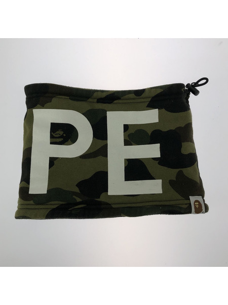 A BATHING APE 001GDD701057X BAPEロゴネックウォーマー カモ