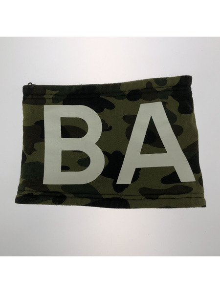 A BATHING APE 001GDD701057X BAPEロゴネックウォーマー カモ