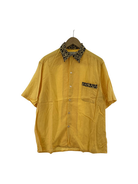 WACKO MARIA TWO-TONE 50S SHIRT YELLOW