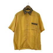 WACKO MARIA TWO-TONE 50S SHIRT YELLOW