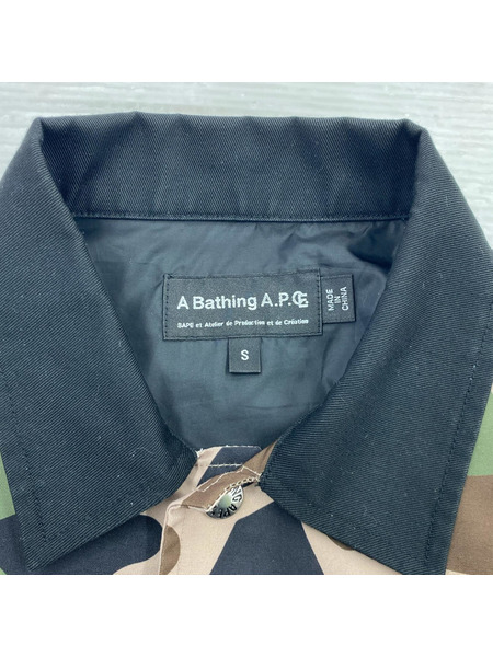 A BATHING APE ジャケット ×A.P.C. カモコーチジャケット