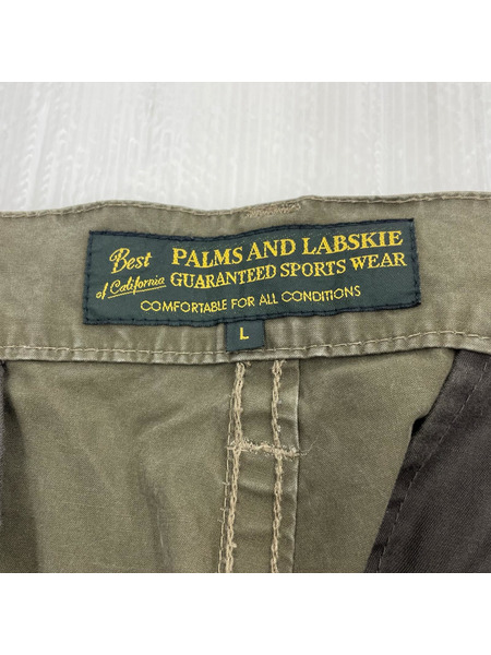 パンツ PALMS AND LABSKIE カーゴパンツ カーキ