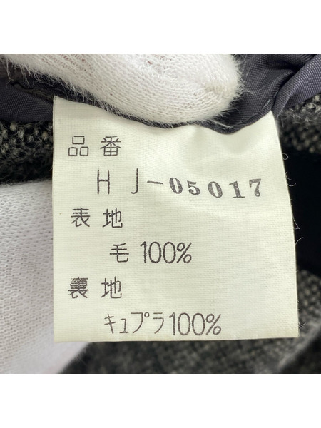 COMME des GARCONS HOMME 80s デカオム ツイードジャケット S グレー