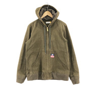 90s STUSSY DUCK WORK JACKET カーキ　L