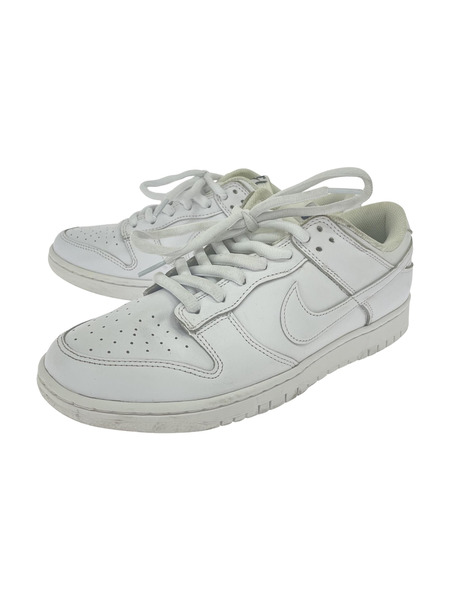 NIKE Women's Dunk Low Triple White (28.5)