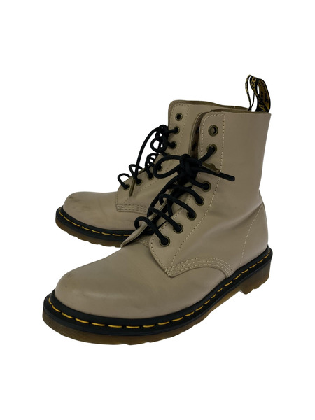 Dr.Martens 8ホールブーツ ピンクベージュ 25cm