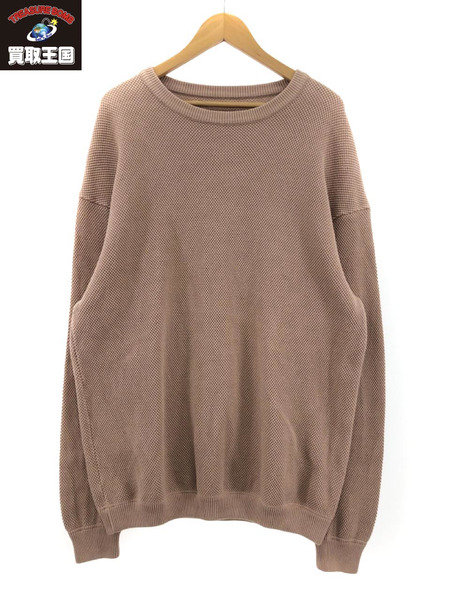 crepuscule Moss Stitch L S Sweat 鹿の子コットンニット 3 1801-001[値下]