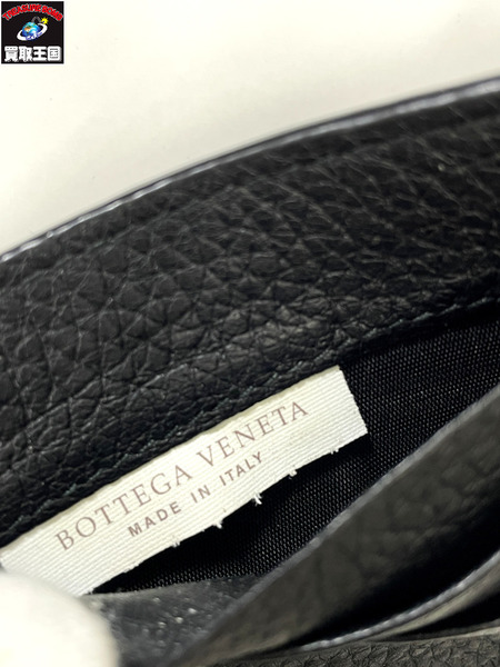 BOTTEGA VENETA ボッテガヴェネタ イントレチャート マネークリップ 二つ折り財布 ブラック