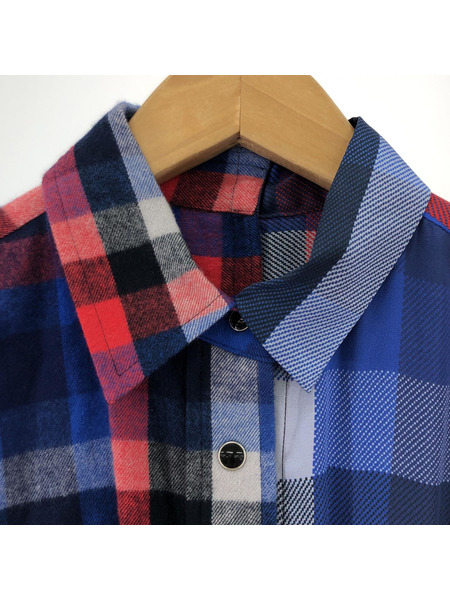 Sacai　Plaid Shirt  シャツ　マルチカラー　チェック　1[値下]