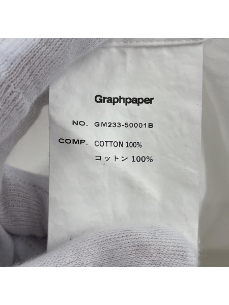 graphpaper Broad L/S Oversized Regular Collar Shirt F 白