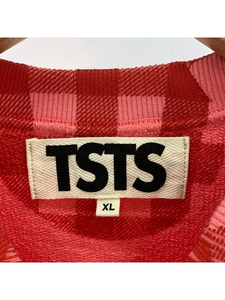 スウェット・トレーナー TSTS チェックスウェット (XL)