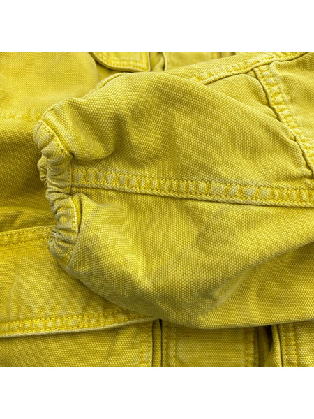 STUSSY ジャケット WORKGEAR/WASHED CANVAS SHOP JACKET/YLW