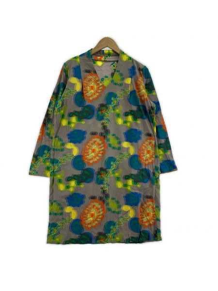 HaaT 長袖シャツ サイケテリック柄 L/Sカットソー 総柄