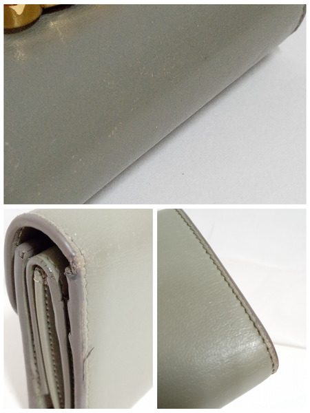 コンパクトウォレット CELINE/トリオンフ/三つ折りコンパクトウォレット