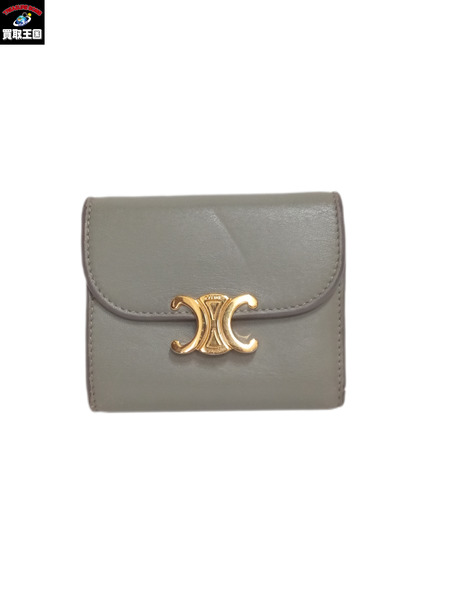 コンパクトウォレット CELINE/トリオンフ/三つ折りコンパクトウォレット