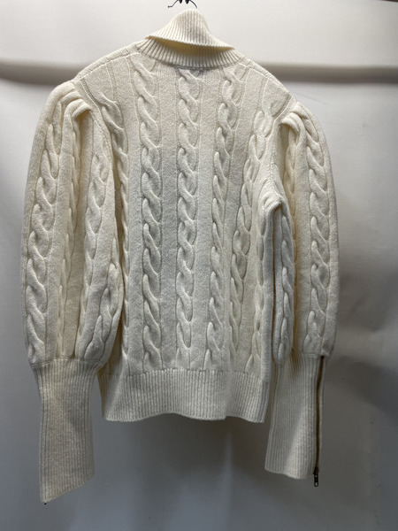 GUCCI×THE NORTH FACE 21AW ロゴフラワーエンブロイダリータートルネックニット S アイボリー