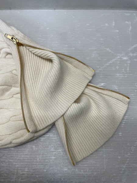 GUCCI×THE NORTH FACE 21AW ロゴフラワーエンブロイダリータートルネックニット S アイボリー