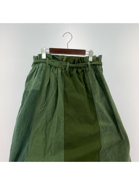 ソノ他 ARTE POVERA  ミリタリースカート カーキ
