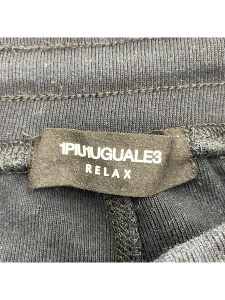 1piu1uguale3 RELAX パンツ スウェット ラインストーン sizeM ブラック[値下]