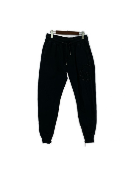 1piu1uguale3 RELAX パンツ スウェット ラインストーン sizeM ブラック[値下]