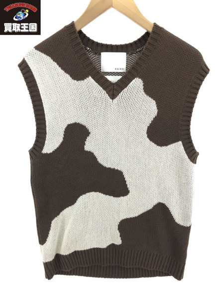 KAIKO MIMICRY KNIT VEST S[値下]