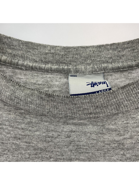 STUSSY 00s S/Sカットソー グレー L