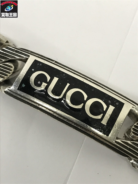 アクセサリー SV925 チェーン GUCCIロゴプレート ブレスレット
