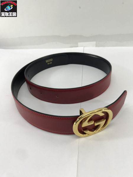 GUCCI ベルト 赤 70-28