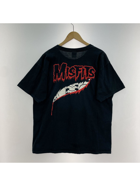 MISFITS プリントS/Sカットソー ブラック (L)