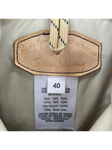 Rocky Mountain FeatherBed DOWN VEST ヨーク切替ダウンベスト