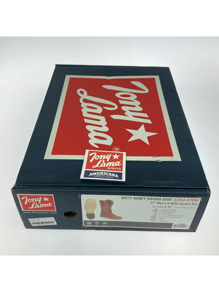 ブーツ Tony Lama square toe ウエスタンブーツ 29cm BRW