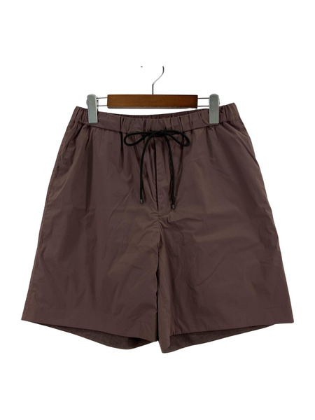 AURALEE TERRY LINED LIGHT NYLON EASY SHORTS 3 茶系