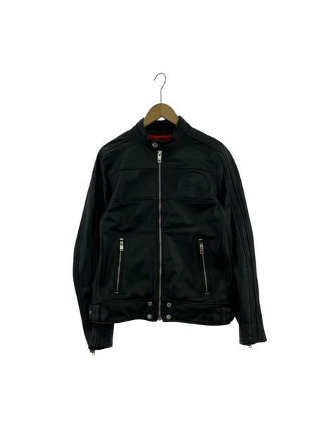 DIESEL ライダース シングルライダースジャケット 牛革 (M) ブラック