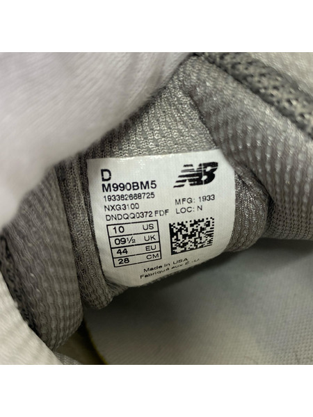NEW BALANCE スニーカー M990BM5 GRAY MULTI 28 USA製[値下]
