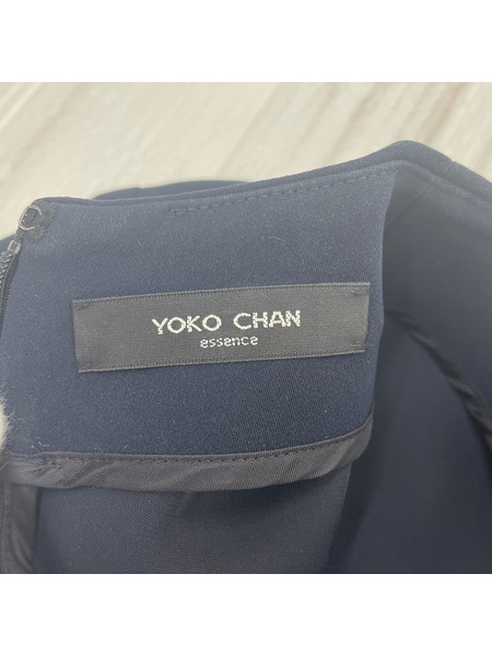 半袖ワンピース YOKO CHAN 半袖ワンピース 紺