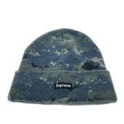 Supreme ニットキャップ 17AW Digi Camo Beanie 青グレー