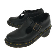 Dr.Martens サイドベルト ヒールシューズ UK3 BLK