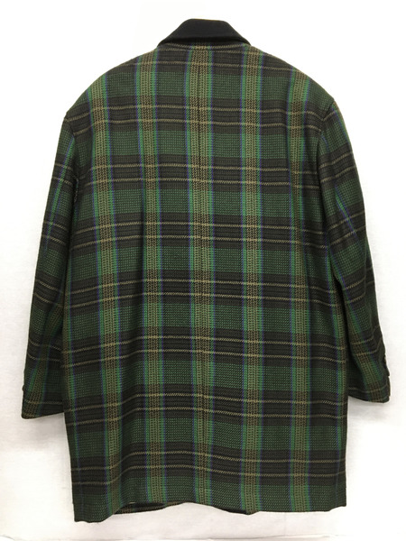 CELINE　メンズラグ衣料 チェック柄 ウールコート