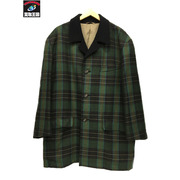 CELINE　メンズラグ衣料 チェック柄 ウールコート