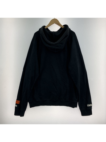 Heron Preston　プリント　オーバーサイズ　パーカー　BLK[値下]