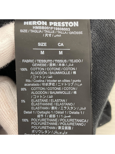 Heron Preston　プリント　オーバーサイズ　パーカー　BLK[値下]