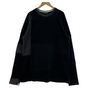 LONG JOURNEY NASH SWEATER パッチワークリメイクスウェット XS 黒