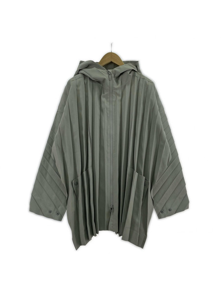ISSEY MIYAKE ジャケット HOMME PLISSE Hooded pleated jacket 1[値下]