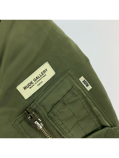 RUDE GALLERY フライトジャケット 21AW MA-1 カーキ 3