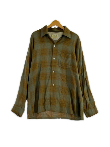 OLD・VINTAGE 長袖シャツ ~70s ARROW レーヨン オンブレ