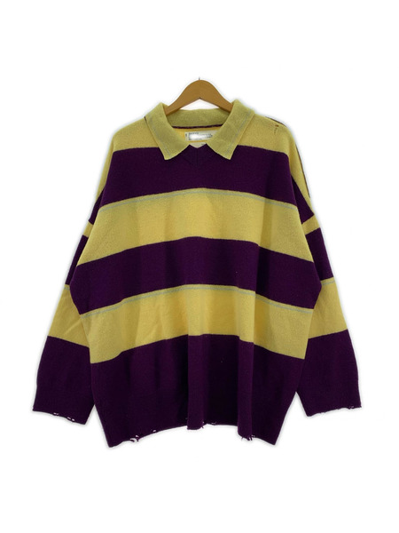 DAIRIKU ニット・セーター 23ss ボーダーニットポロ M
