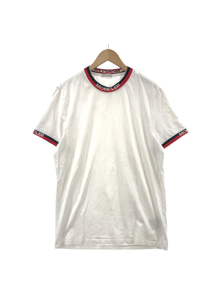 MONCLER 19SS MAGLIA T-SHIRT リブロゴTシャツ M ホワイト