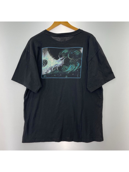 PACCBET 半袖Tシャツ・カットソー PACCBET Tribal PRINT S/Sカットソー 黒 (L)