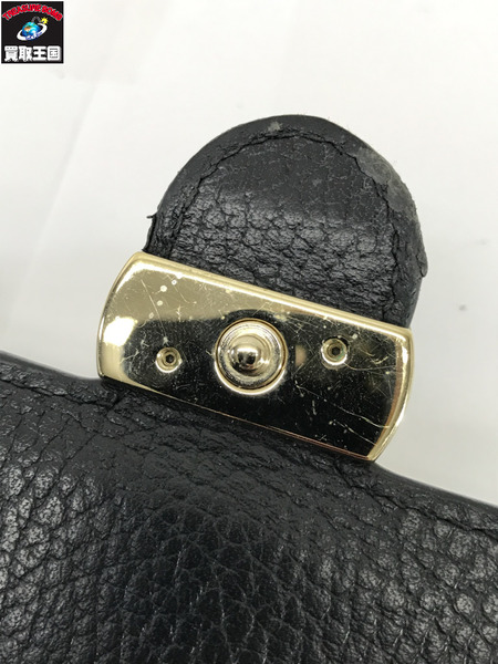 GUCCI 長財布 インターロッキングG　レザー長財布 黒