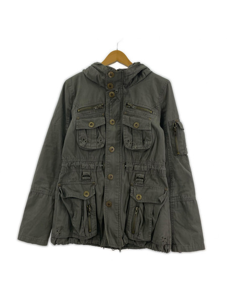 ジャケット Heaven and Earth ミリタリーギミックジャケット M GRY[値下]